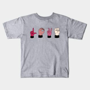 Love in Sign Language Kids T-Shirt